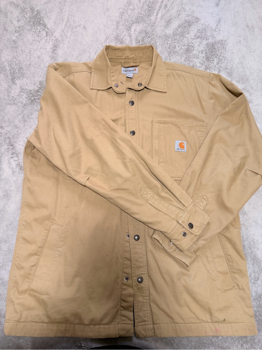 Carhartt Men’s Khaki Work Shirt Jacket